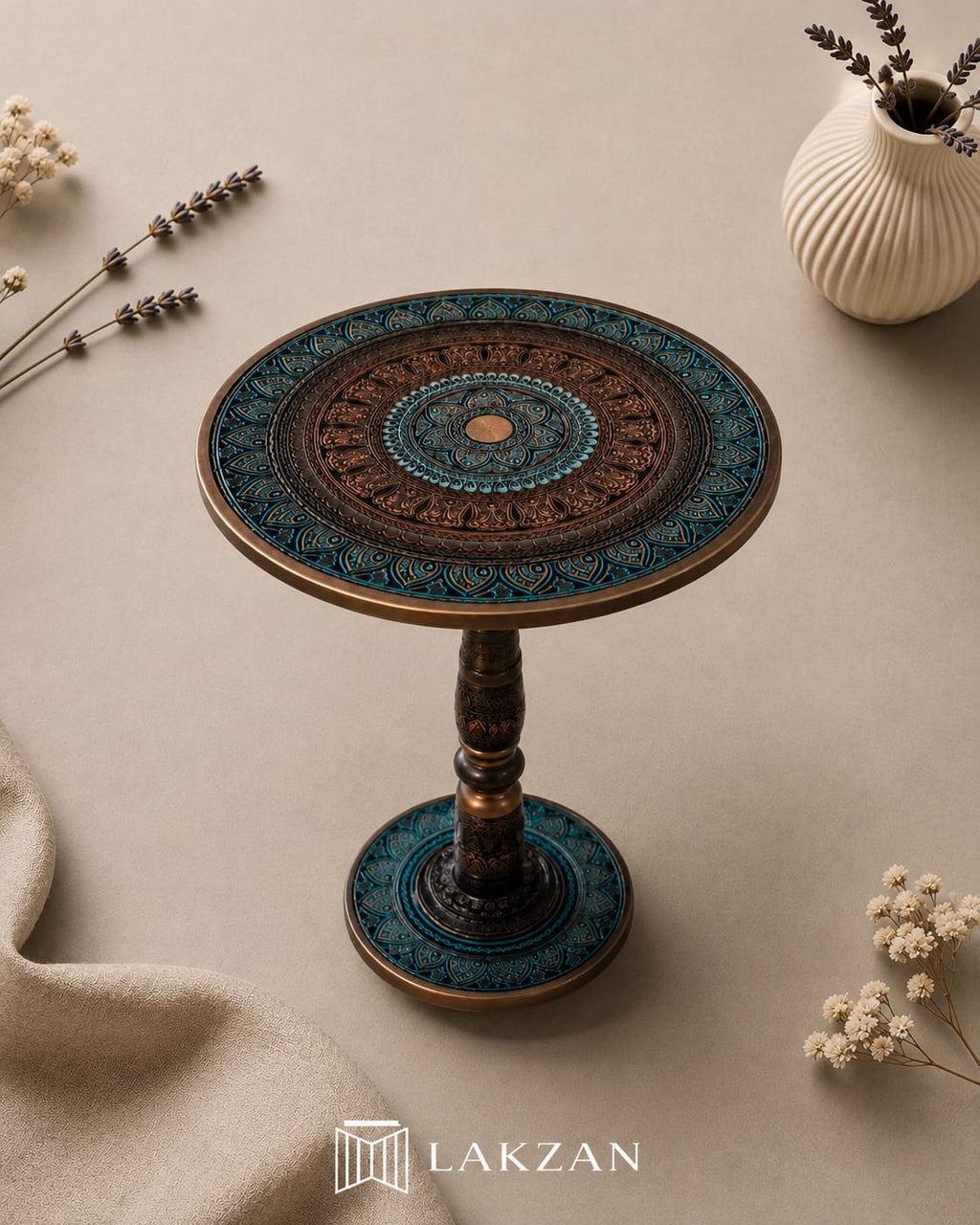 Jindari/ Royal Mandala Wooden Table