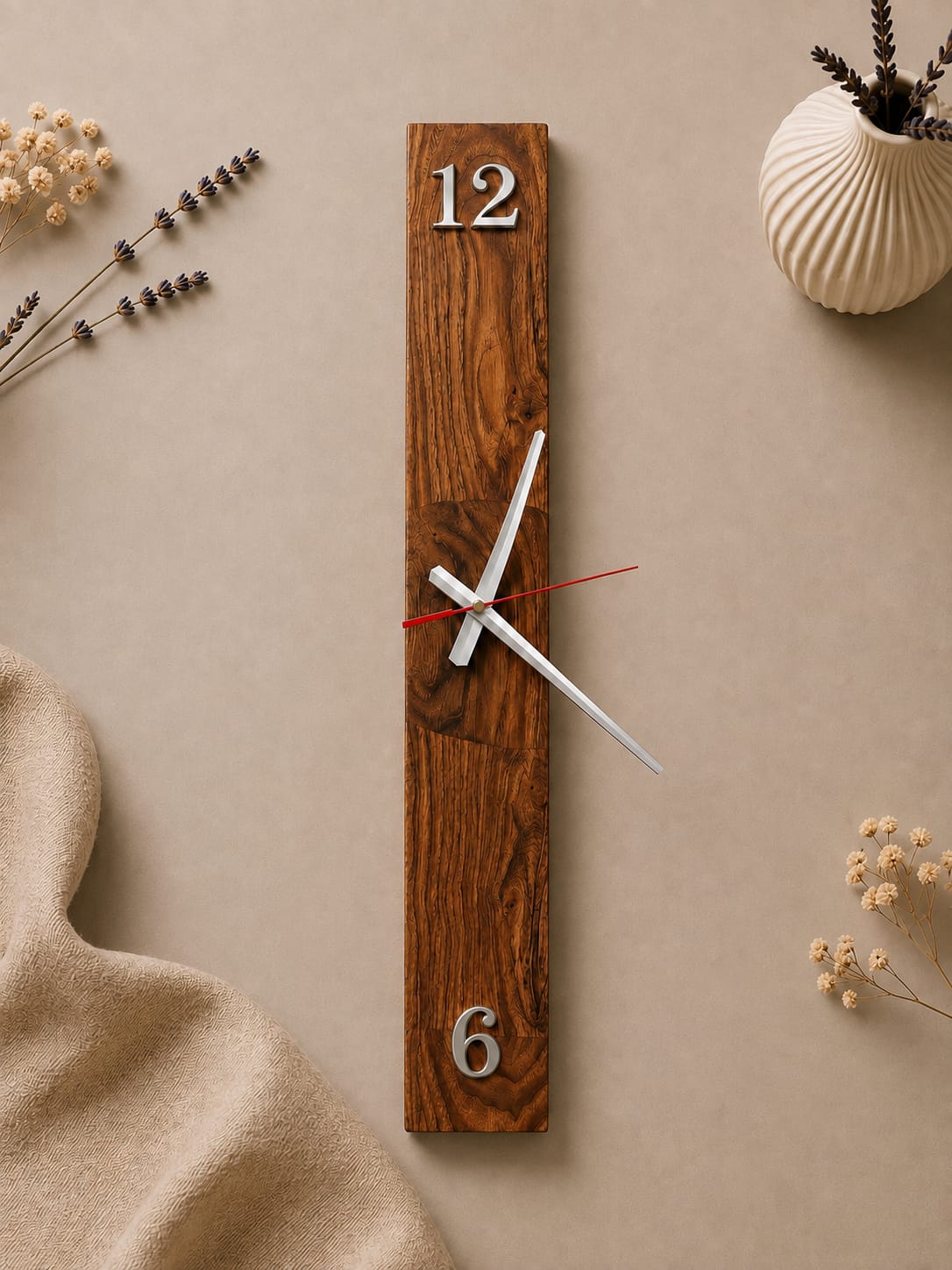 Handcrafted Heritage Wooden Wall Clock