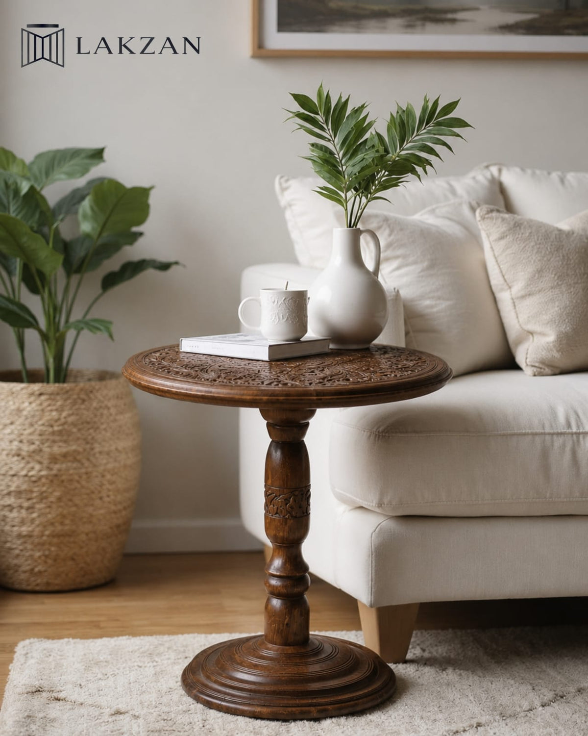 Heritage Carved Wooden Coffee Table