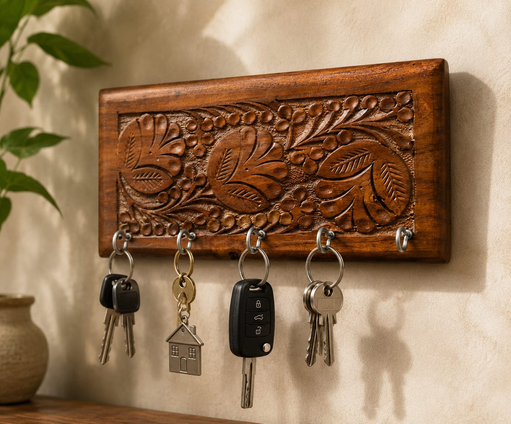 Handcrafted Wooden Key Holder