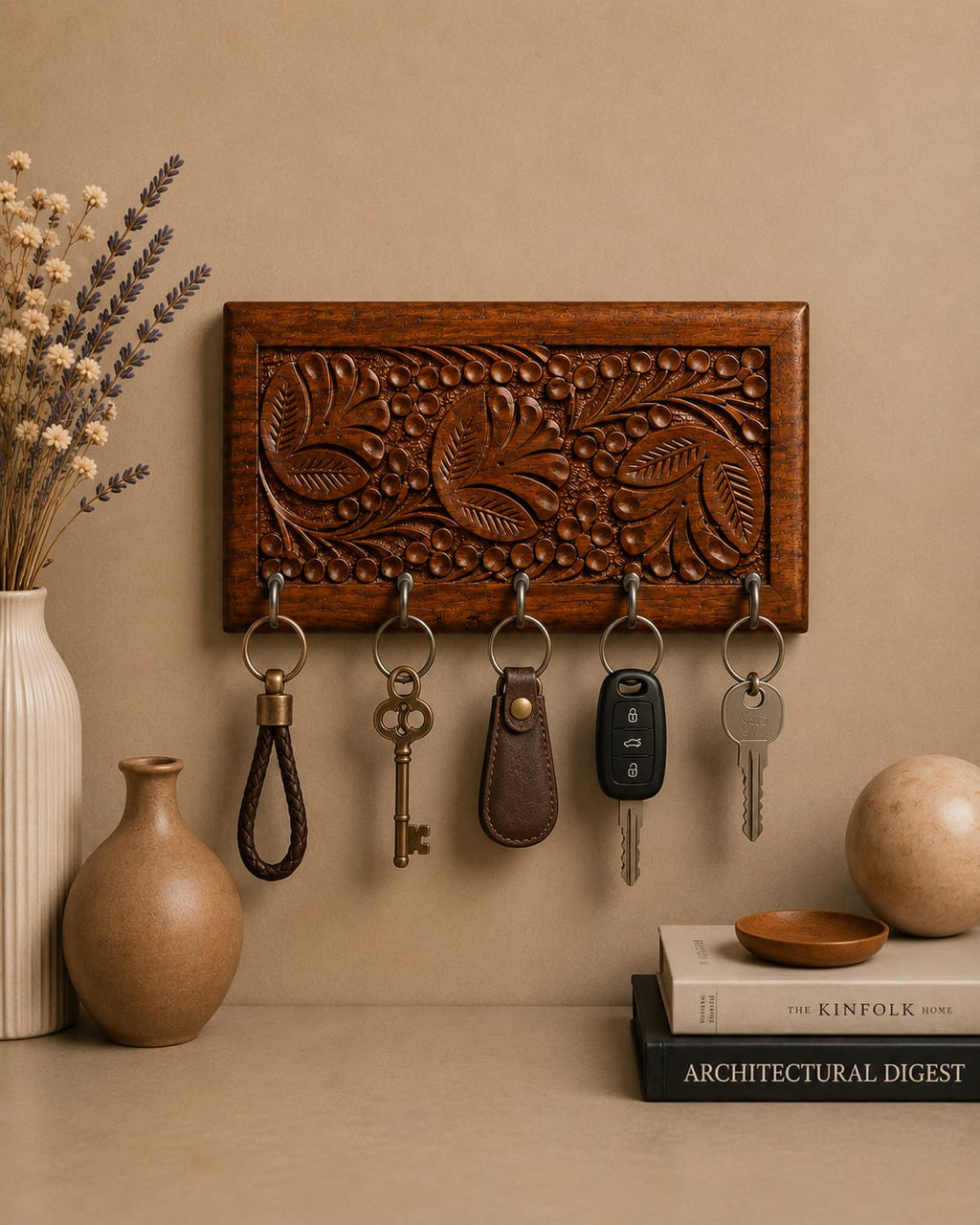 Handcrafted Wooden Key Holder