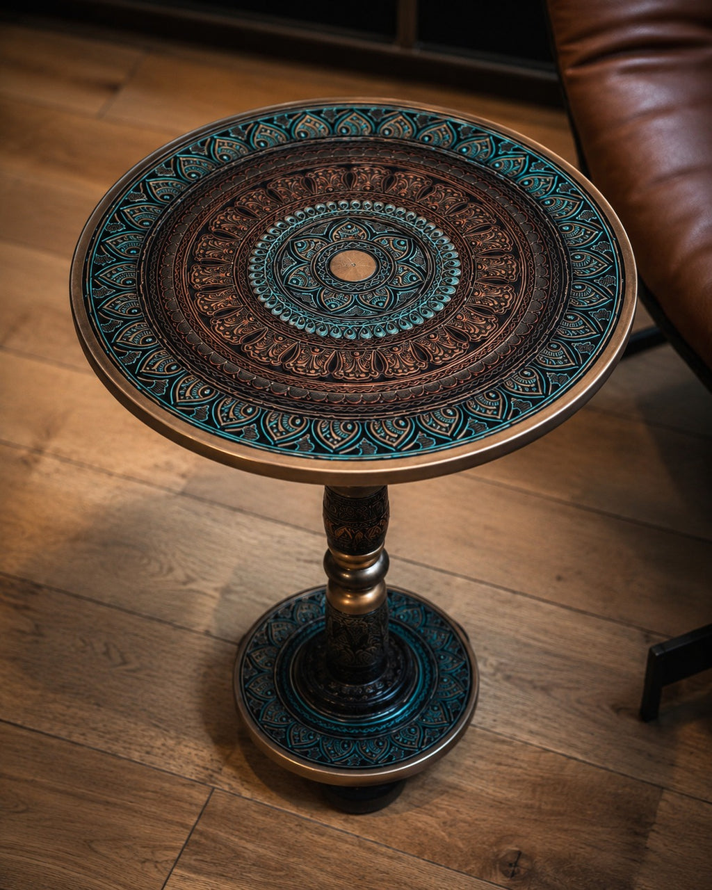 Jindari/ Royal Mandala Wooden Table