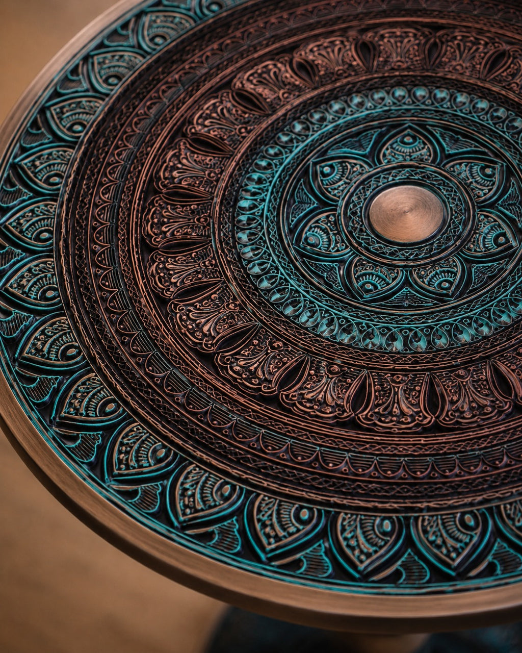 Jindari/ Royal Mandala Wooden Table