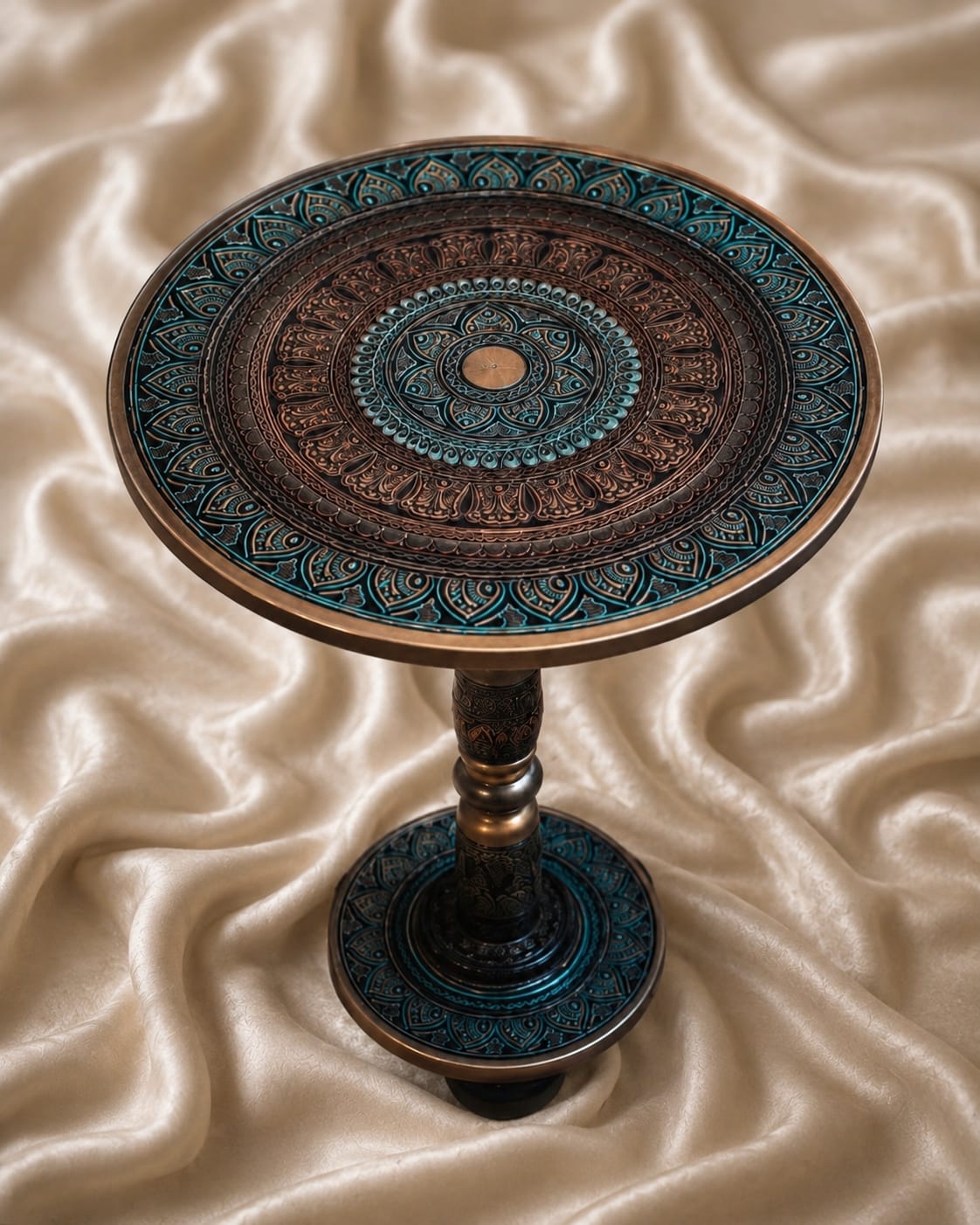 Jindari/ Royal Mandala Wooden Table