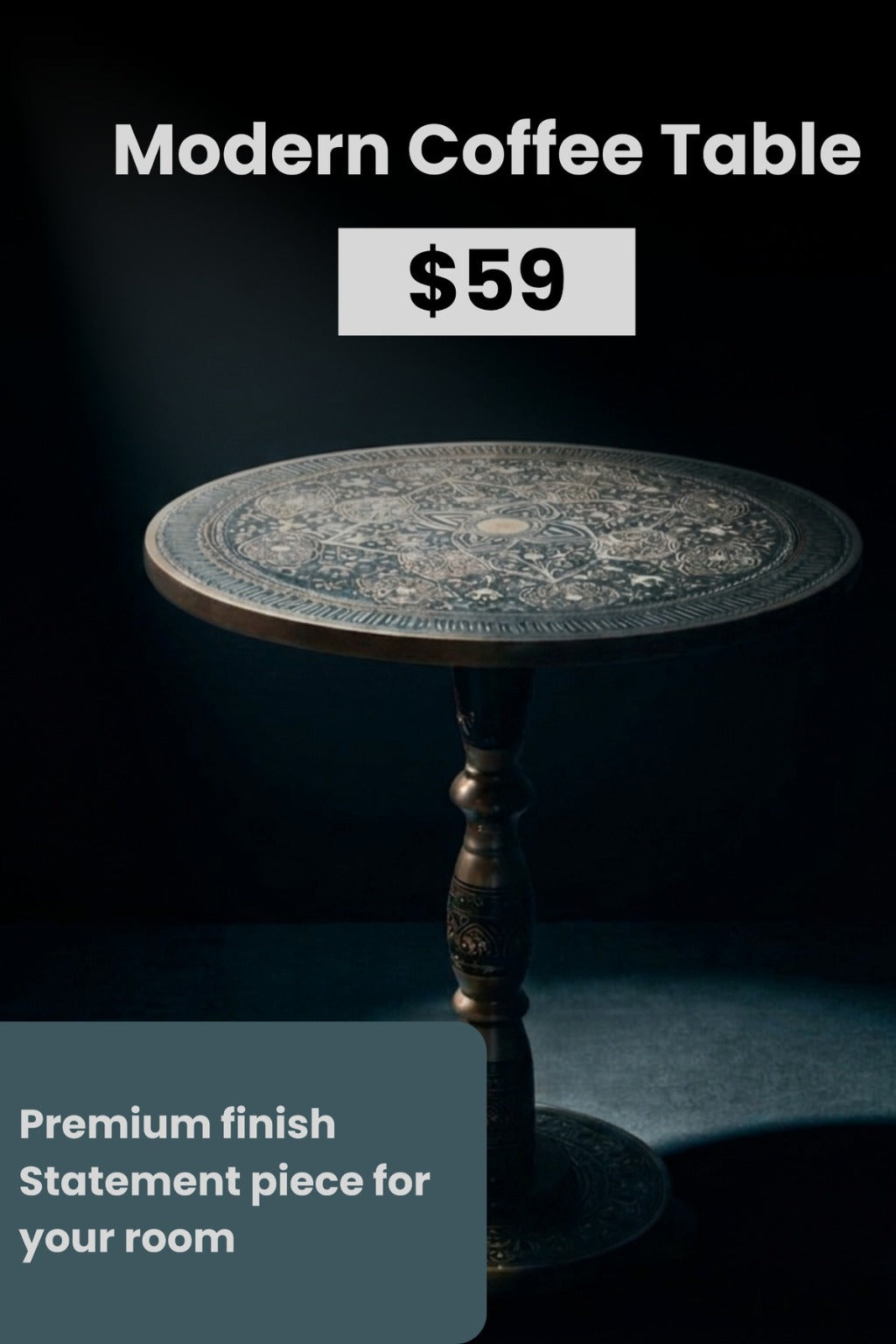 Naqshi Art Wooden Coffee Table