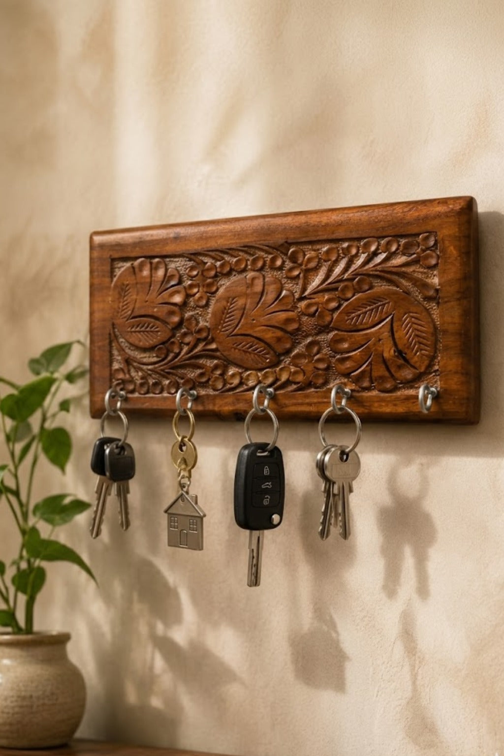 Handcrafted Wooden Key Holder