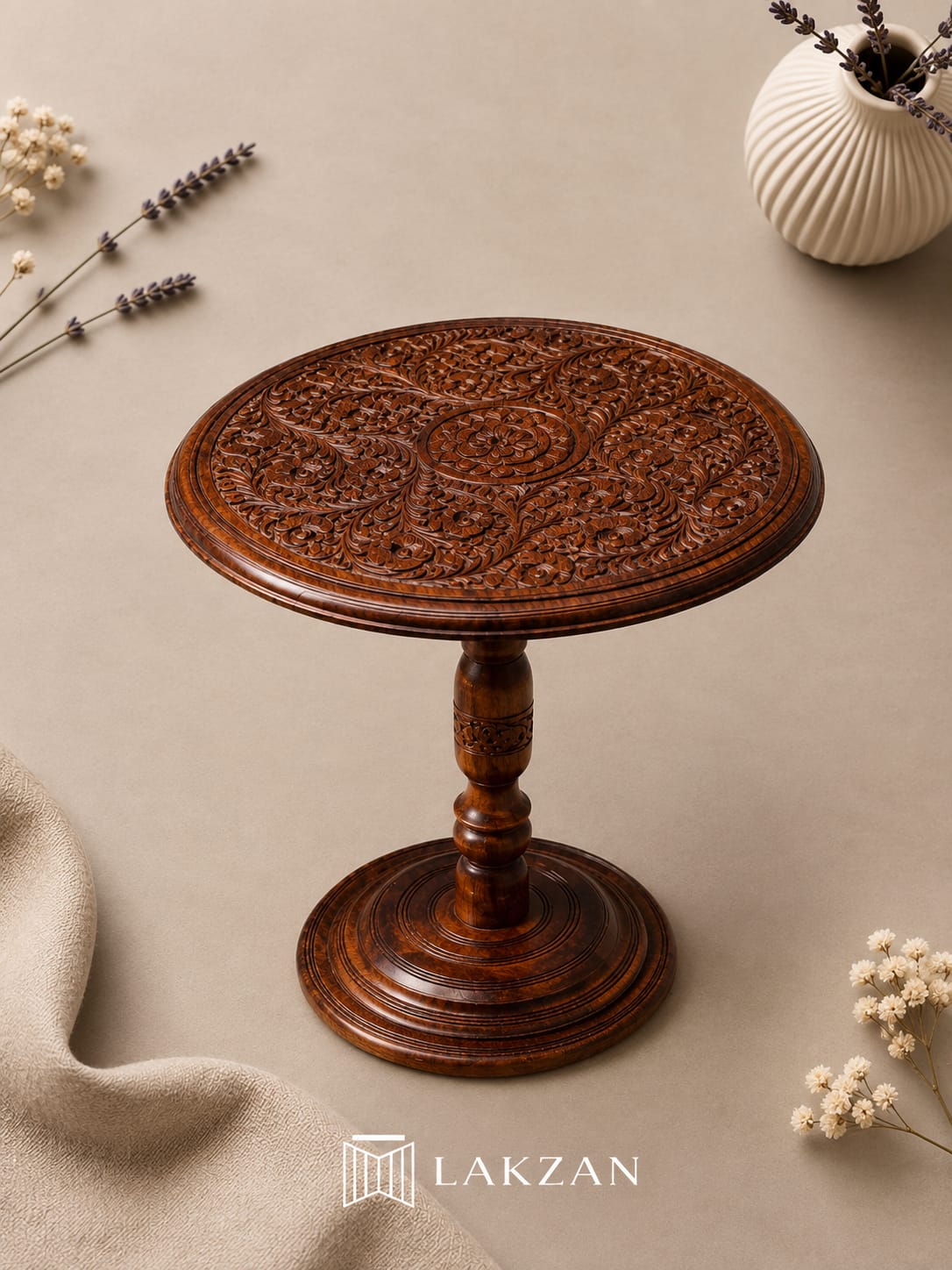 Heritage Carved Wooden Coffee Table
