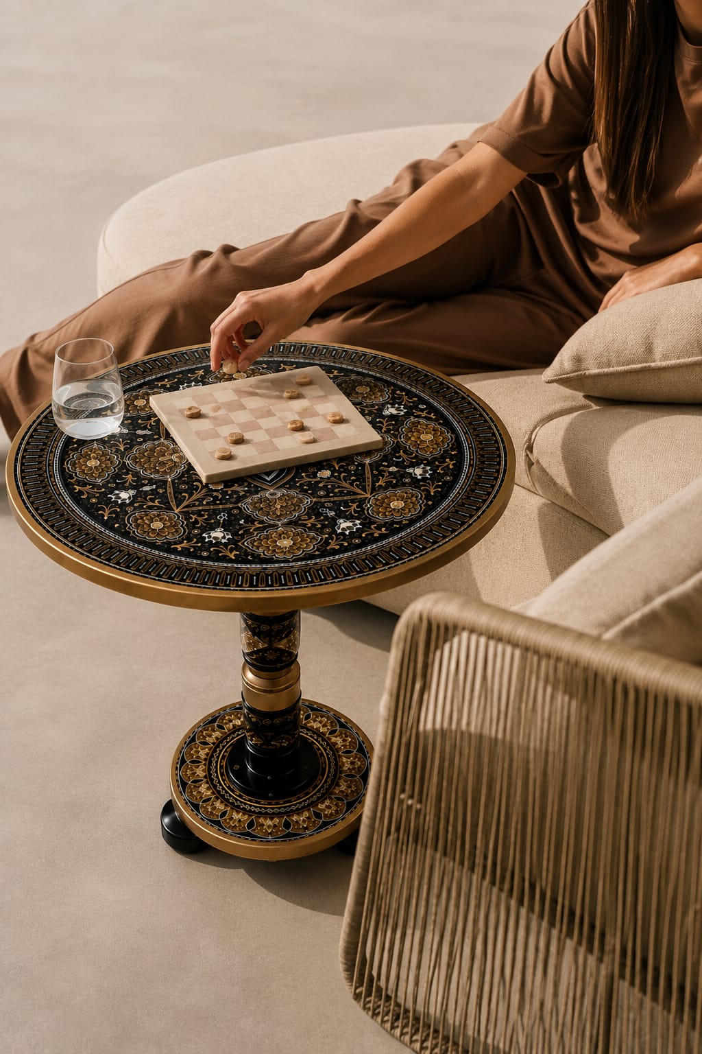 Naqshi Art Wooden Coffee Table